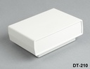 [DT-210-A-0-G-0] DT-210 Plastik Proje Kutusu (Açık Gri, Çift Tarafı Açık Gri Panelli, Açılı Montaj Aparatlı)