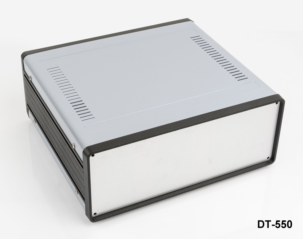 [DT-550-0-0-D-A] DT-550 Masa Tipi Laboratuvar Kutusu (Koyu Gri, Montaj Plakalı, Düz Panel, Havalandırmasız)