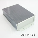 AL-114 Alüminyum Profil Kutu K.Gri + A.Gri Kulaklı Kapak