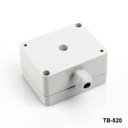 [TB-520-0-0-G-V0] TB-520 IP-67 Bağlantı Kutusu (Açık Gri, Tek Rakorlu, ABS, V0) Alt