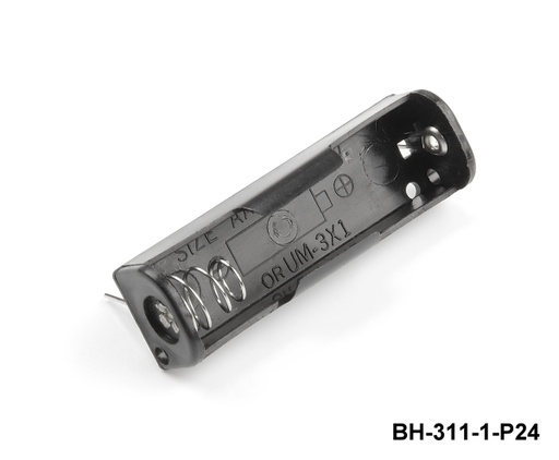 [BH-311-1-P24] BH-311-1-P24 1 adet UM-3 / AA boy kalem pil için tutucu (PCB Montaj)