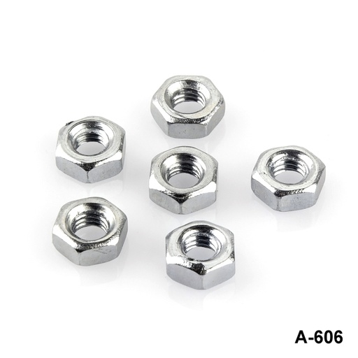 [A-606-0-0-M-0] A-606 M3x0,5x2,2 mm Metalik Somun