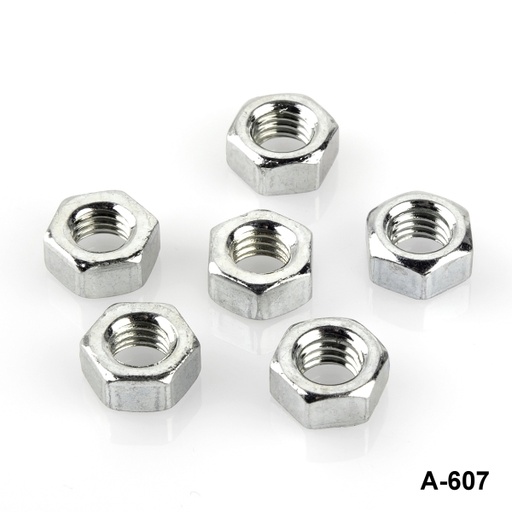 [A-607-0-0-M-0] A-607 M5x0,8x4 mm Metalik Somun