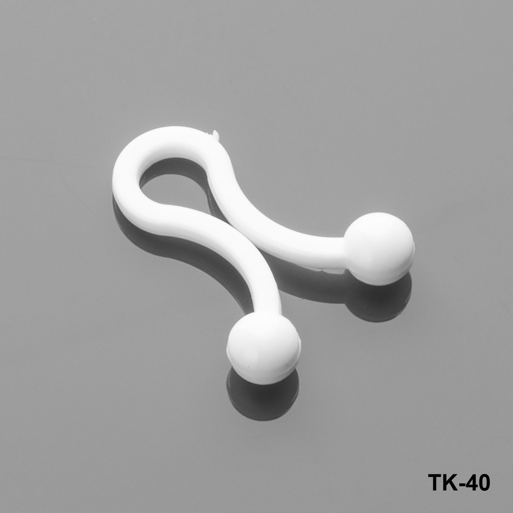 [TK-040-0-0-B-0] Kablo Tespit Klipsi (Beyaz, 4-6.5 mm)