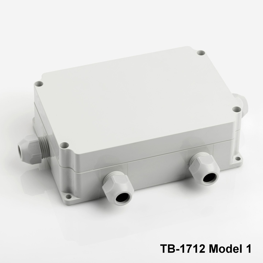 [tb-1712-m1-0-g-v0] tb-1712 ip-67 rakorlu ip-67 bağlantı kutusu (açık gri, model 1, v0)++ 12889