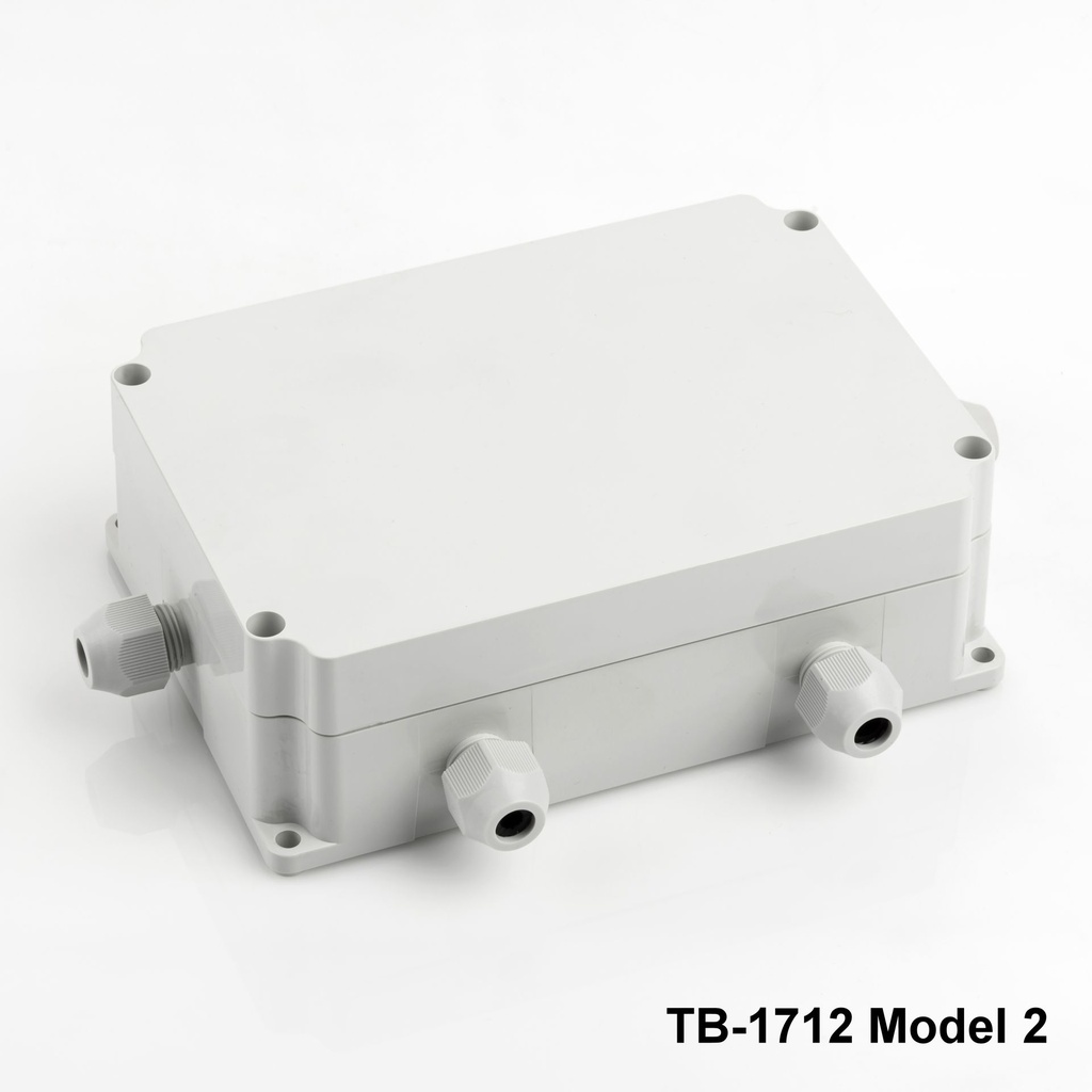 [tb-1712-m2-0-g-v0] tb-1712 ip-67 rakorlu ip-67 bağlantı kutusu (açık gri, model 2, v0)+ 12893