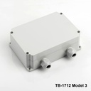 [tb-1712-m3-0-g-v0] tb-1712 ip-67 rakorlu ip-67 bağlantı kutusu (açık gri, model 3, v0)+ 12896