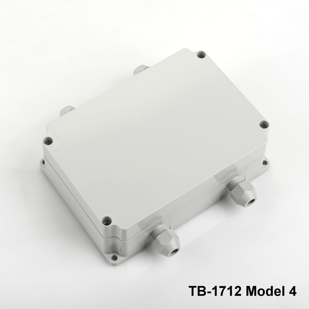 [tb-1712-m4-0-g-v0] tb-1712 ip-67 rakorlu ip-67 bağlantı kutusu (açık gri, model 4, v0)+ 12899