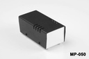 [mp-050-0-0-m-0] mp-050 metal proje kutusu (beyaz taban, siyah üst kapak)+++