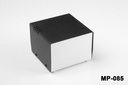 [mp-085-0-0-m-0] mp-085 metal proje kutusu (beyaz taban, siyah üst kapak) 12951