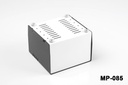[mp-085-0-0-m-0] MP-085 Metal Project Enclosure (white base, black top cover)++ 12953
