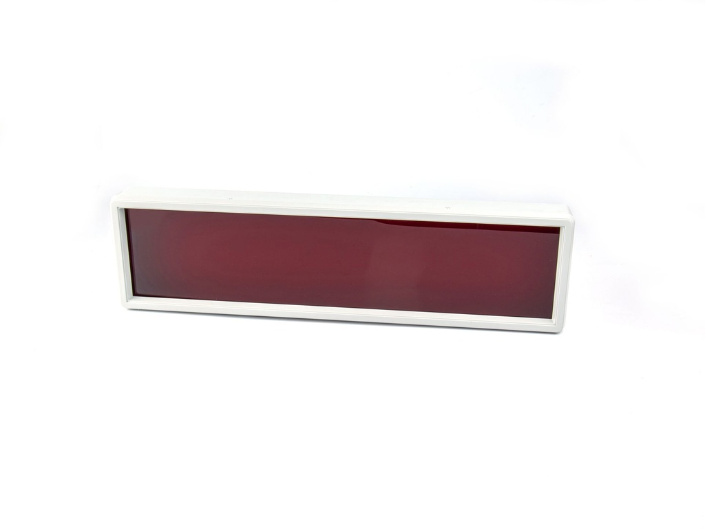 [DE-170-B-0-G-0] 	DE-170 Display Enclosure (Light Gray ,  Red Frosted Panel ) 12973