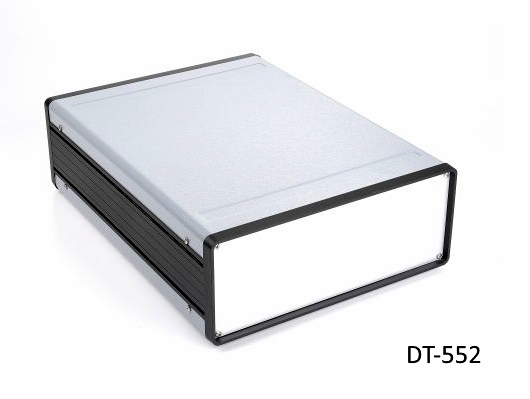 [dt-552-0-0-g-0] dt-552 masa tipi laboratuvar kutusu (koyu gri, montaj plakalı, düz panel, havalandırmal
