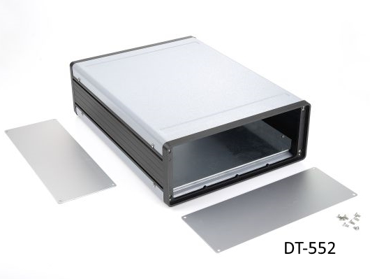 [dt-552-0-0-g-0] dt-552 masa tipi laboratuvar kutusu (koyu gri, montaj plakalı, düz panel, havalandırma+ 12977