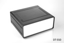 [dt-550-0-0-s-a] dt-550 masa tipi laboratuvar kutusu (siyah, montaj plakalı, düz panel, havalandırmasız) 12987