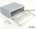 [dt-348-k-0-g-0] dt-348 masa tipi laboratuvar kutu (gri, taşıma kulplu, havalandırmalı) 13001