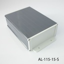 AL-115 Alüminyum Profil Kutu K.Gri + A.Gri Kulaklı Kapak