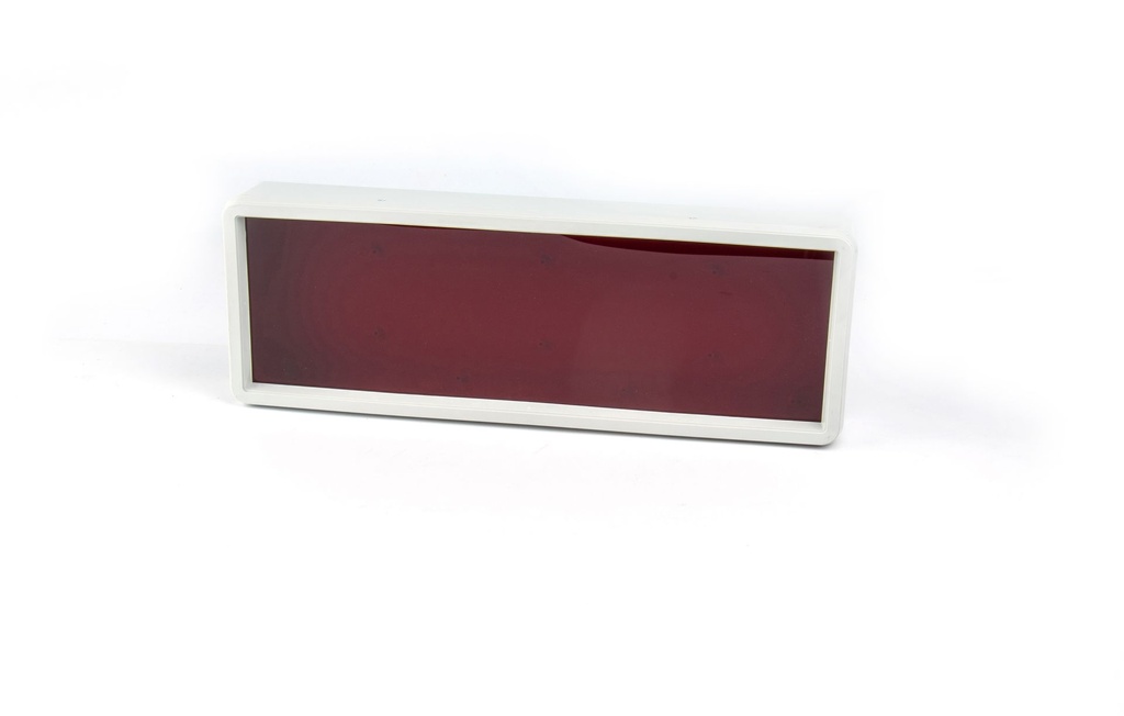 [DE-140-A-0-G-0] DE-140 Display Enclosure  ( Light Gray , Red Glossy Panel )