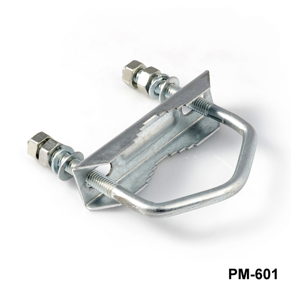 [PM-601-0-0-M-0] V Bolt Anten Kelepçe Seti - M8 (Çelik)+
