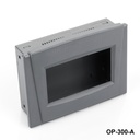 [OP-300-A-0-D-0] OP-300 Operatör Paneli Kutusu (Koyu Gri, HB, Havalandırmalı, Ekran Yeri Açık Kavisli Pencere) 14594