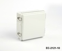 [EC-2121-10-0-G-0] EC-2121 IP-65 Plastik Pano (Açık Gri, ABS, Montaj Plakalı, Düz Kapak, Kalınlık 100mm)