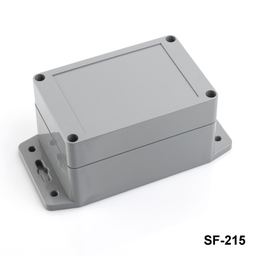 [SF-215-0-0-D-0] SF-215 IP-67 Montaj Ayaklı Contalı Kutu (Koyu Gri)